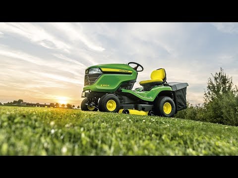 John Deere X350R 42" Rear Collect Ride on Mower